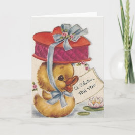 Retro lite pip med chokladvalentinen helgkort