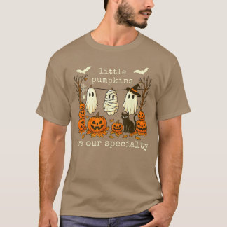Retro Little Pumpkins are Our Specialty PEDS Nurse T Shirt