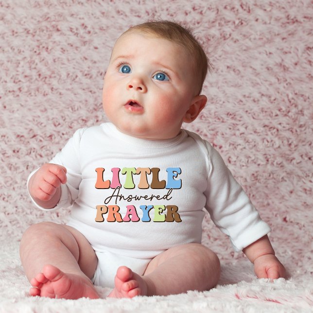 Retro Little Responswated Prayer Baby Bodykostym T Shirt (Skapare uppladdad)