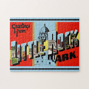 Retro Little Rock Arkansas 11x14 Pussel