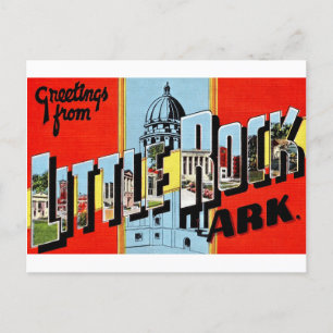 Retro Little Rock Arkansas vykort