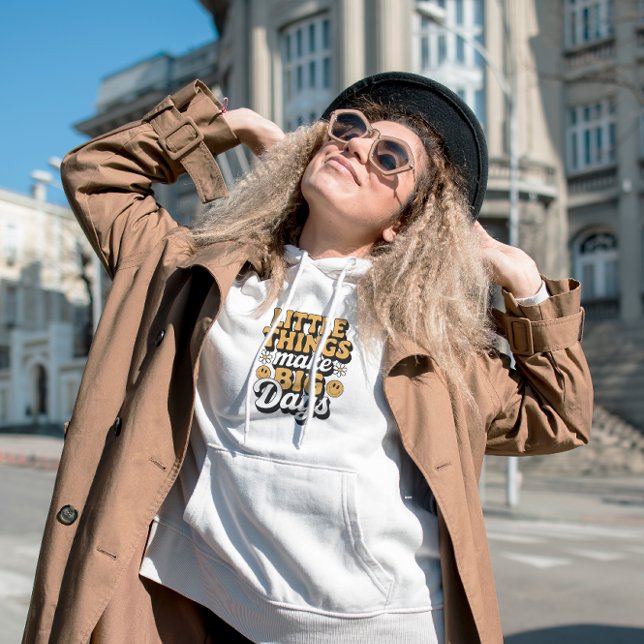 Retro Little Sak, Big Days Hoodie Sweatshirt T Shirt (Skapare uppladdad)