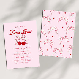 retro Little Swehoney Valentines day Birthday Inbjudningar
