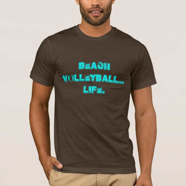 Retro liv för strand VB Tee Shirt (Framsida)