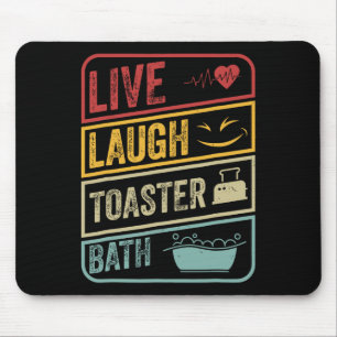 Retro Live Laugh Toaster Bath Skeleton Funny Hallo Musmatta