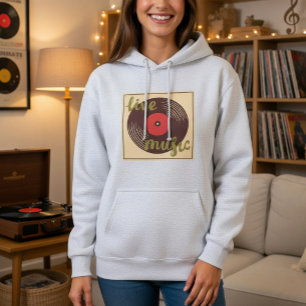 Retro Live Musik Vinylskiva T Shirt