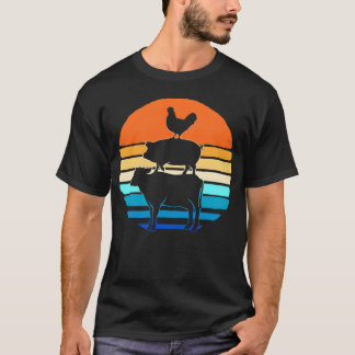Retro Livestock Farming Rancher Livestock Show ret T Shirt