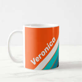 Retro Livräddarstreck med Namn Kaffemugg