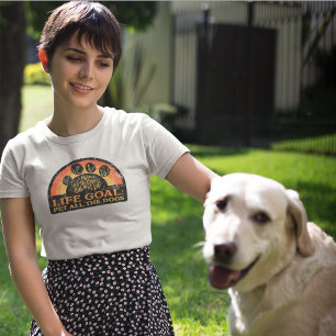 Retro Livsmål Kela Alla Hundar Rolig Vintage Hund T Shirt