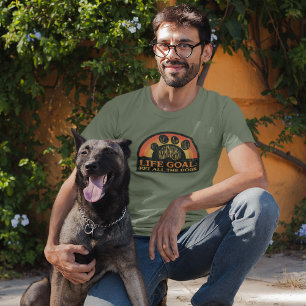 Retro Livsmål Kela Alla Hundar Rolig Vintage Hund T Shirt