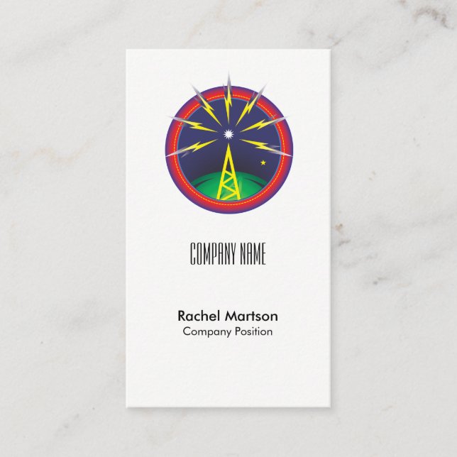 Retro Ljud Visitkort (Framsida)