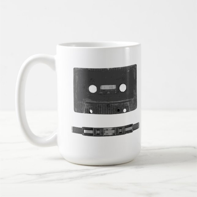 Retro ljudkassett kaffemugg (Vänster)