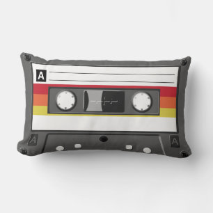 Retro ljudkassett kudde