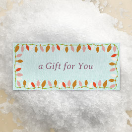 Retro Ljus Gift-certifikat för julgranar