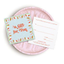 Retro Ljus Gift-certifikat för julgranar