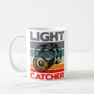 Retro ljusfångare Fotografering Fotograf Kamera Kaffemugg