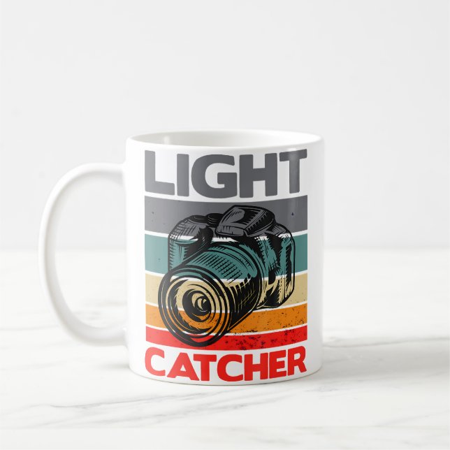 Retro ljusfångare Fotografering Fotograf Kamera Kaffemugg (Vänster)