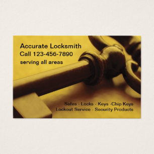 Retro Locksmith Tema-Affärskort Visitkort