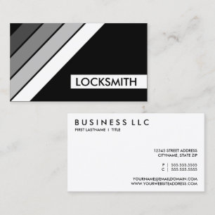 retro LOCKSMITH Visitkort