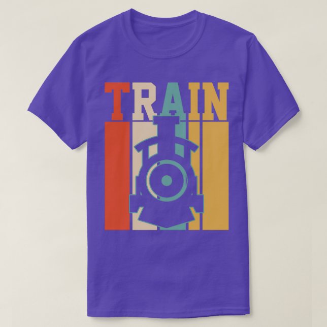 Retro Lodrät Tåg motorväg T Shirt (Design framsida)