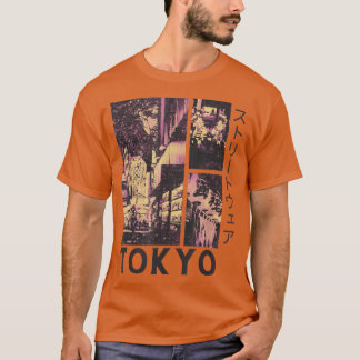 Retro Lofi Tokyo Japanese Streetwear Aesthetic Gra T Shirt