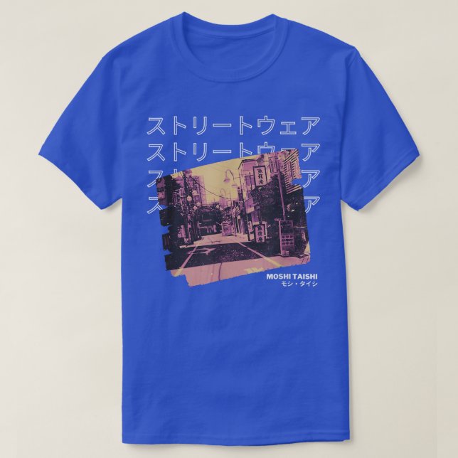 Retro Lofi Tokyo Japanese Streetwear Aesthetic Gra T Shirt (Design framsida)