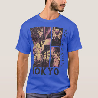 Retro Lofi Tokyo Japanska Streetwear Aesthetic Gra T Shirt