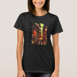 Retro Lofi Tokyo Japanska Streetwear Aesthetic Gra T Shirt