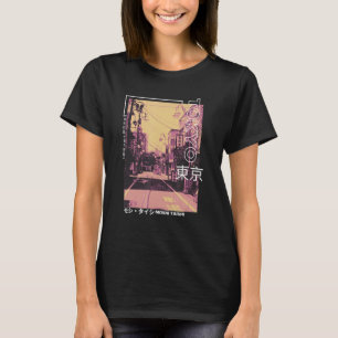 Retro Lofi Tokyo Japanska Streetwear Aesthetic T Shirt