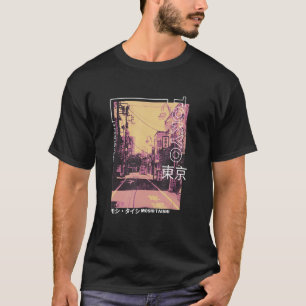 Retro Lofi Tokyo Japanska Streetwear Aesthetic T Shirt