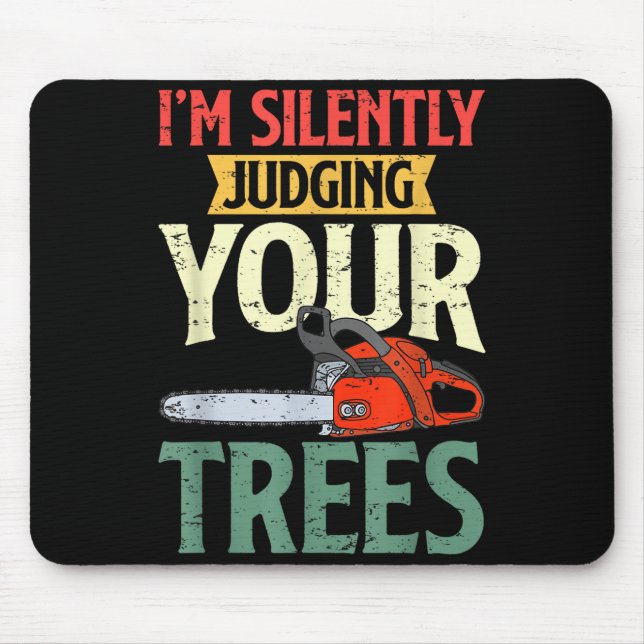 Retro Logger Lumberjack Arborist Dad Apparel Co. S Musmatta (Framsidan)