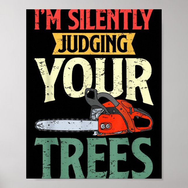 Retro Logger Lumberjack Arborist Dad Apparel Co. S Poster (Framsidan)