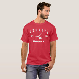 Retro logotyp för Georgia hockey Tee Shirt