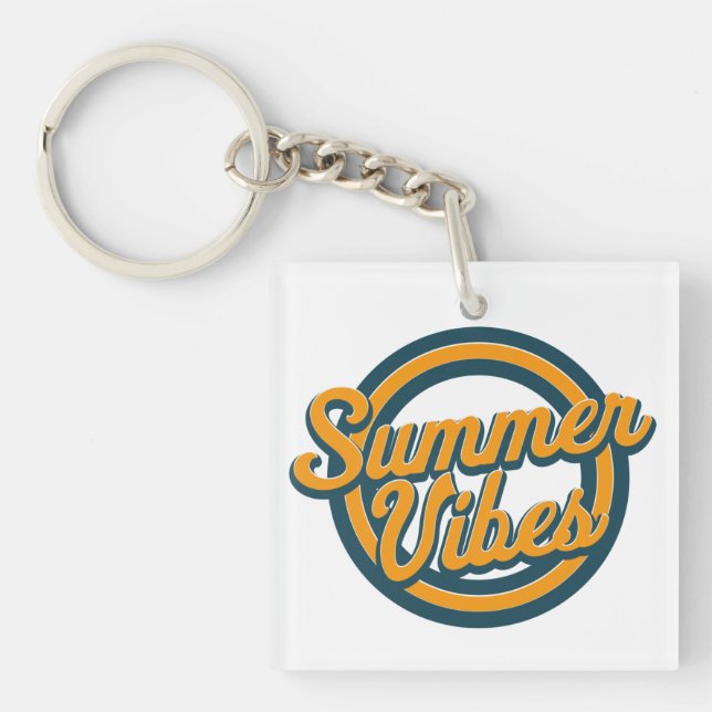 Retro logotyp för sommaren. (Framsidan)