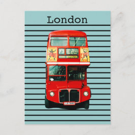 Retro London Buss Peppermynt Vykort