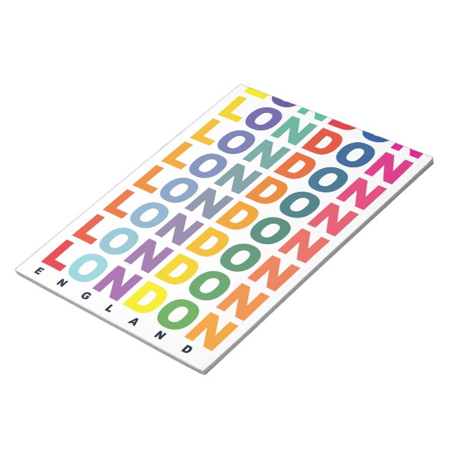 Retro London England affisch Anteckningsblock (Vinklad)