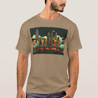 Retro London England En Vintage Skyline pojke T Shirt