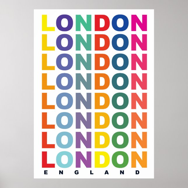Retro London England poster (Framsidan)
