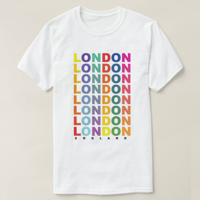 Retro London England poster T Shirt (Design framsida)