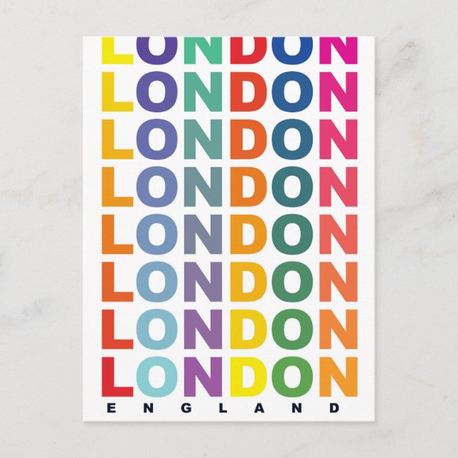 Retro London England poster Vykort (Framsida)