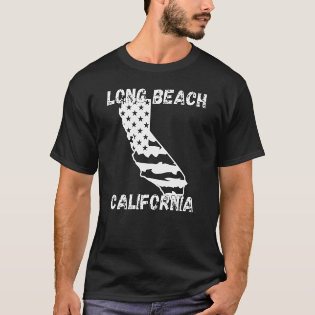 Retro Long Beach California Apparatur 1 T Shirt (Framsida)
