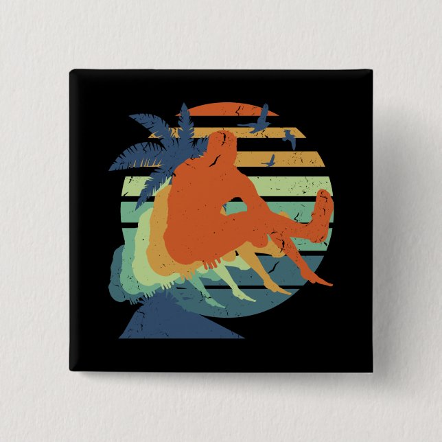 Retro Long Jump Track & Fält Olympic Idrottsman Fl Knapp (Framsida)