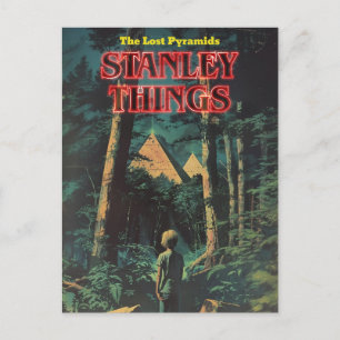 Retro-look Borttappad Pyramids Stanley Sak Vykort