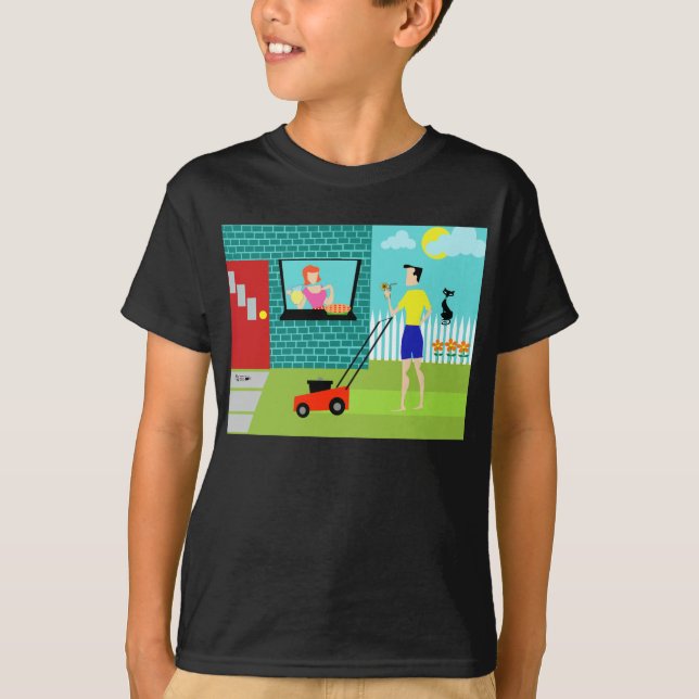 Retro lördagmorgonT-tröja T Shirt (Framsida)