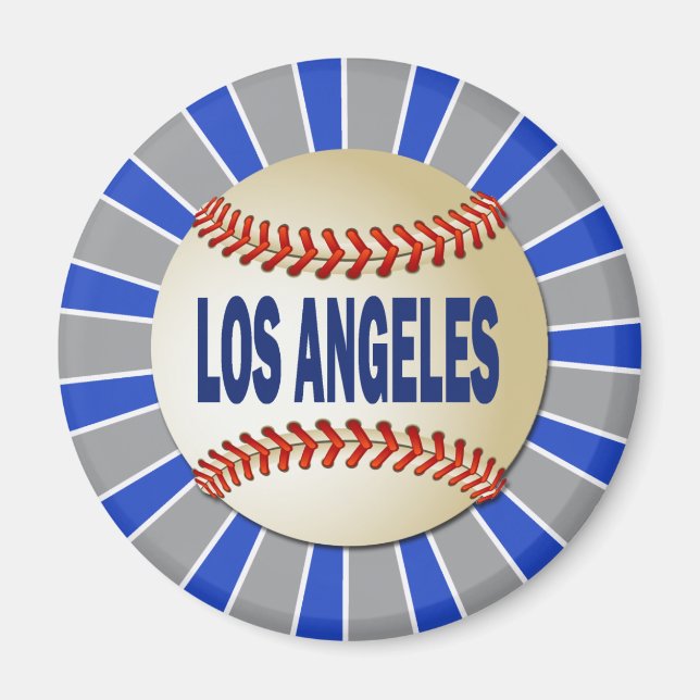 RETRO LOS ANGELES BASEBALL MAGNET (Framsidan)