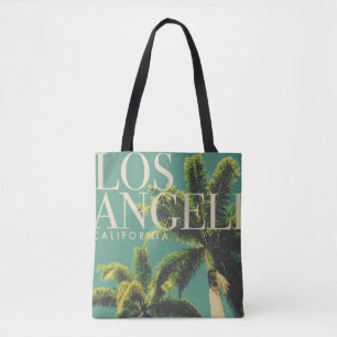 Retro Los Angeles Tote Bag Tygkasse