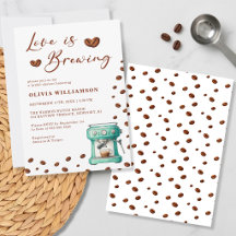 Retro Love is Brewing Kaffe Maskin Bröllopsfest