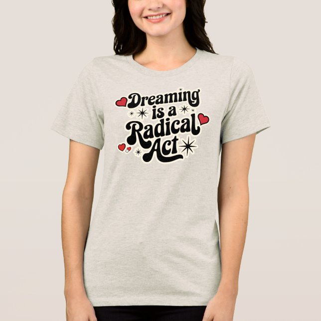 Retro Love & Magic Boho T Shirt (Framsida)