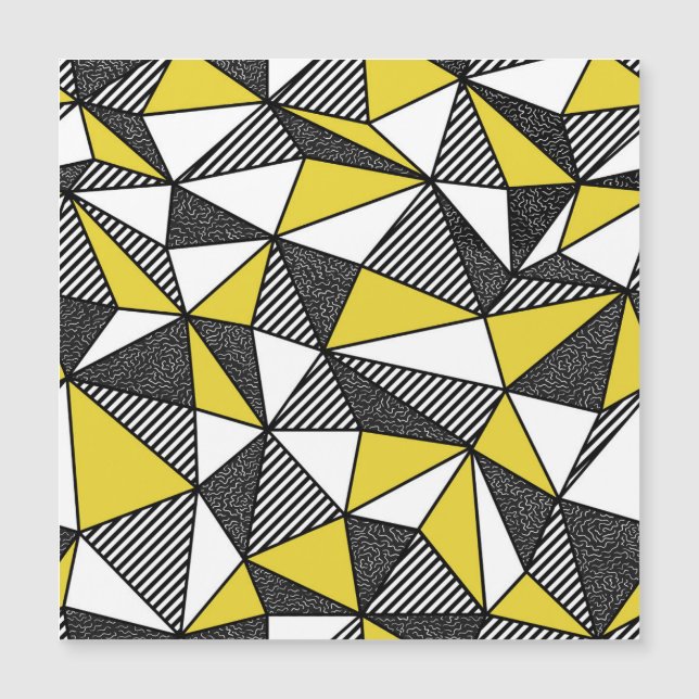Retro Low Poly Geometric Mönster (Framsida)