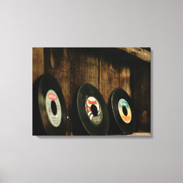 Retro LP-bild på canvas